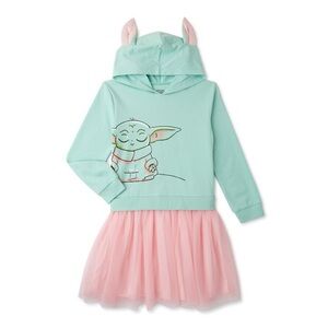 Star Wars - The Mandalorian cosplay dress, featuring a cool Baby Yoda. Size S/6X